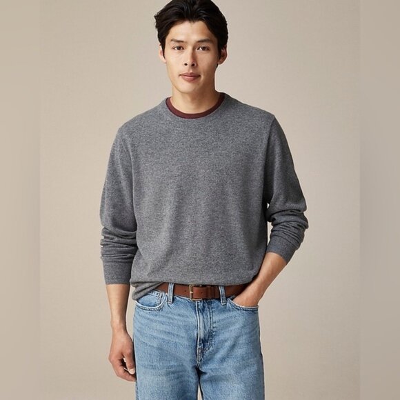 NWT Knit for J.Crew Mens classic cashmere crewneck sweater - Picture 3 of 9